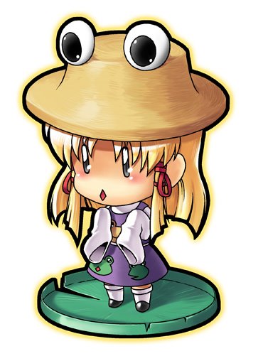 moriya suwako and pyonta (touhou) drawn by 04bou