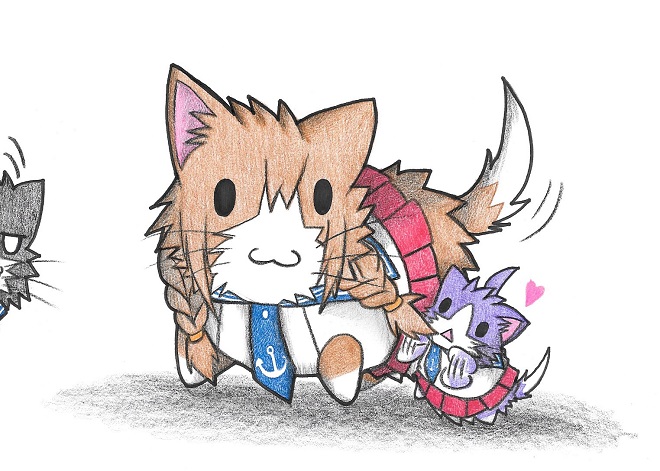 noshiro, agano, and sakawa (kantai collection) drawn by neko_kyo