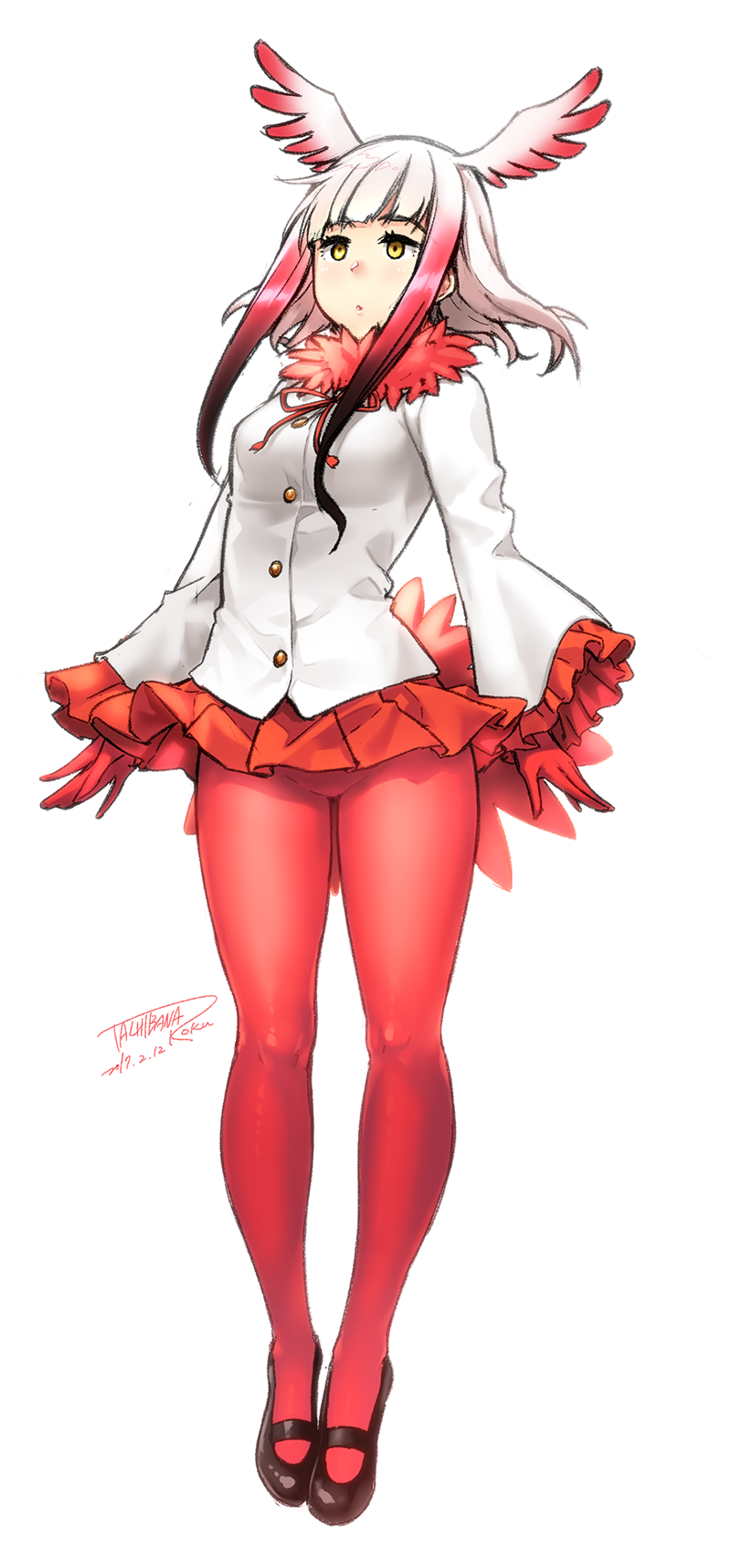 japanese crested ibis (kemono friends) drawn by tachibana_roku
