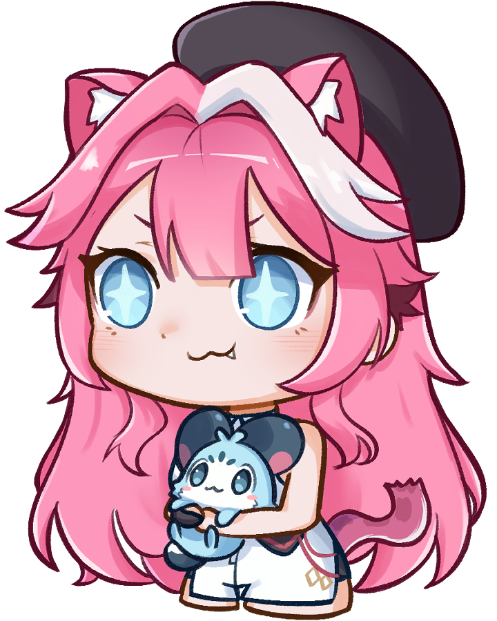 raora panthera and chattino (hololive and 1 more) drawn by moon_ldl