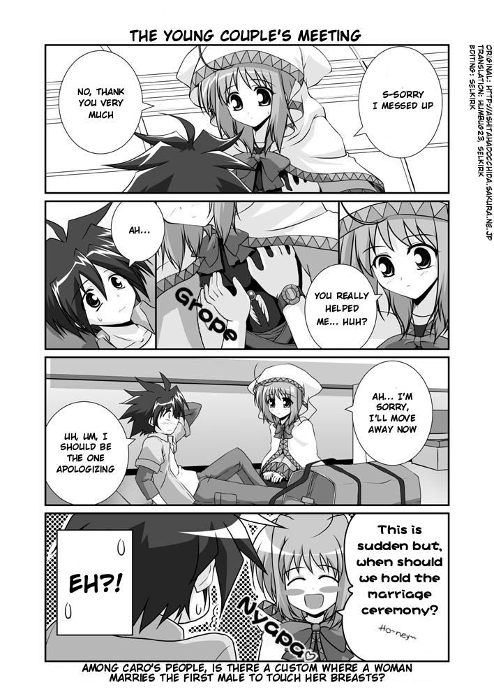 caro ru lushe and erio mondial (lyrical nanoha and 1 more) drawn by mikage_takashi