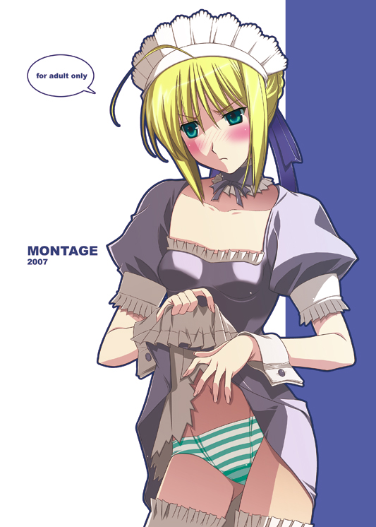artoria pendragon and saber (fate and 1 more) drawn by takatou_suzunosuke