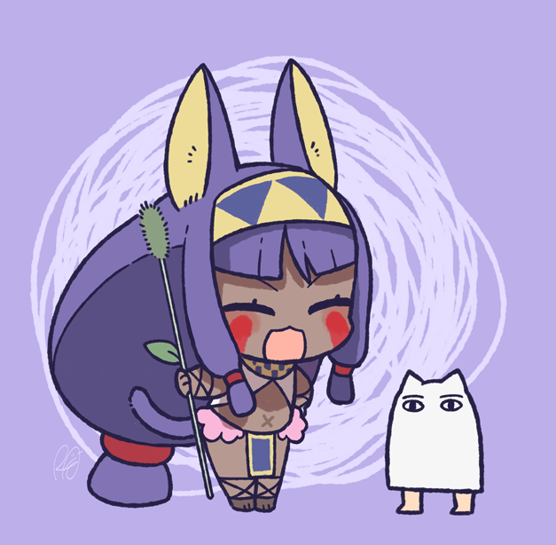 nitocris, medjed, and nael van darnus (fate and 1 more) drawn by rkp