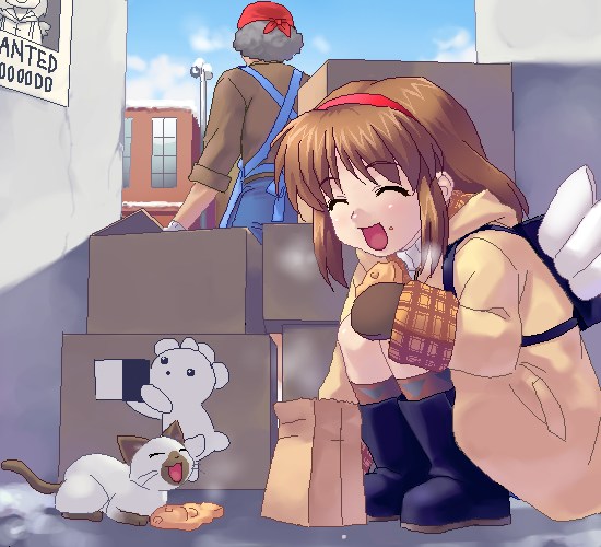 tsukimiya ayu and piro (kanon) drawn by zen_(kamuro)
