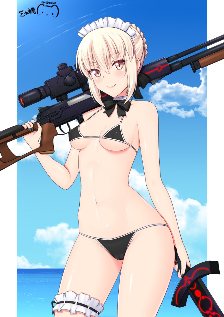 artoria pendragon and saber alter (fate and 1 more) drawn by ppshex