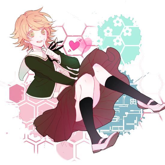 fujisaki chihiro (danganronpa and 1 more) drawn by swimrain