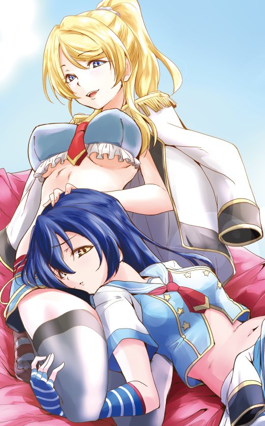 sonoda umi and ayase eli (love live! and 2 more) drawn by urutsu_sahari