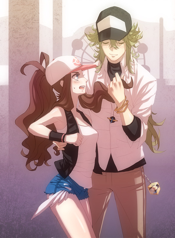 hilda, n, and tympole (pokemon and 1 more) drawn by kokutan_kitsunen