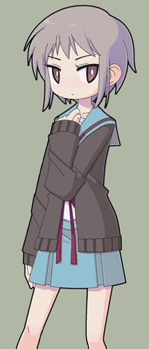 nagato yuki (suzumiya haruhi no yuuutsu) drawn by mzh