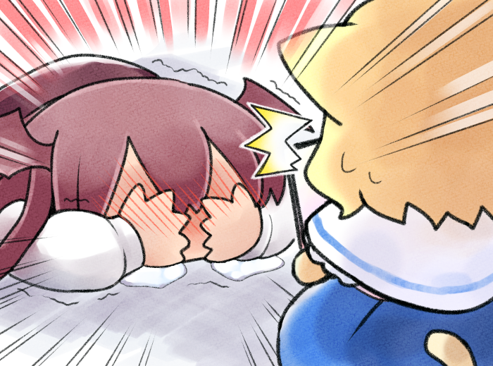 alice margatroid and koakuma (touhou) drawn by megumiya