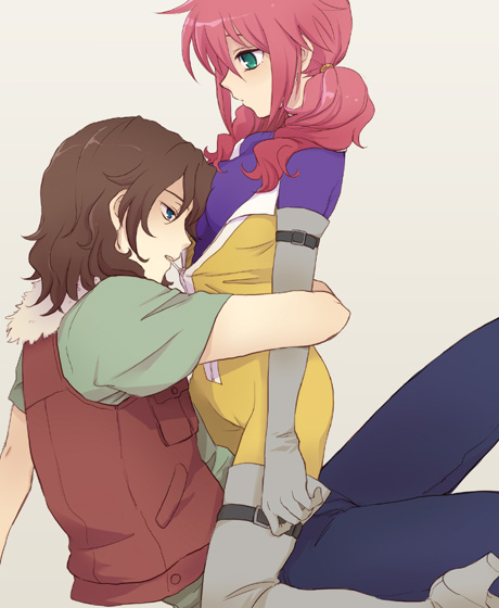 feldt grace and lockon stratos (gundam and 1 more) drawn by plum_(arch)