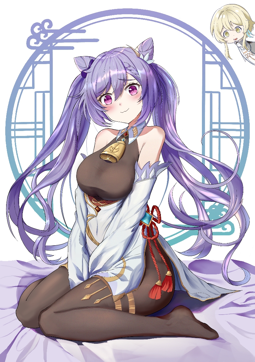 ganyu, lumine, and keqing (genshin impact) drawn by tianchen