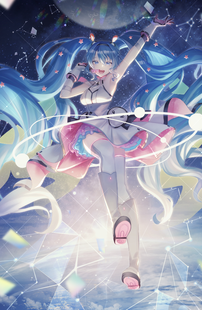 hatsune miku (vocaloid and 1 more) drawn by aono_99