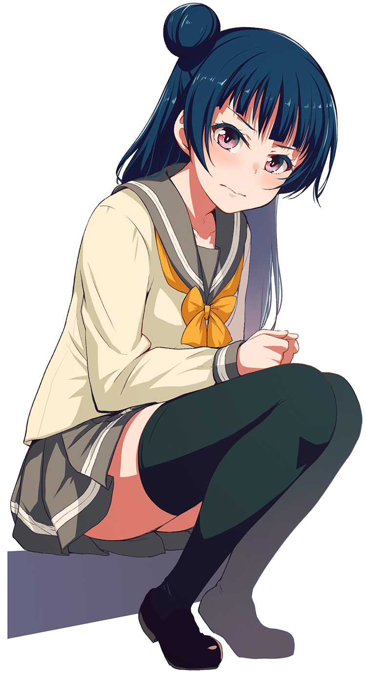tsushima yoshiko (love live! and 1 more) drawn by nanotsuki