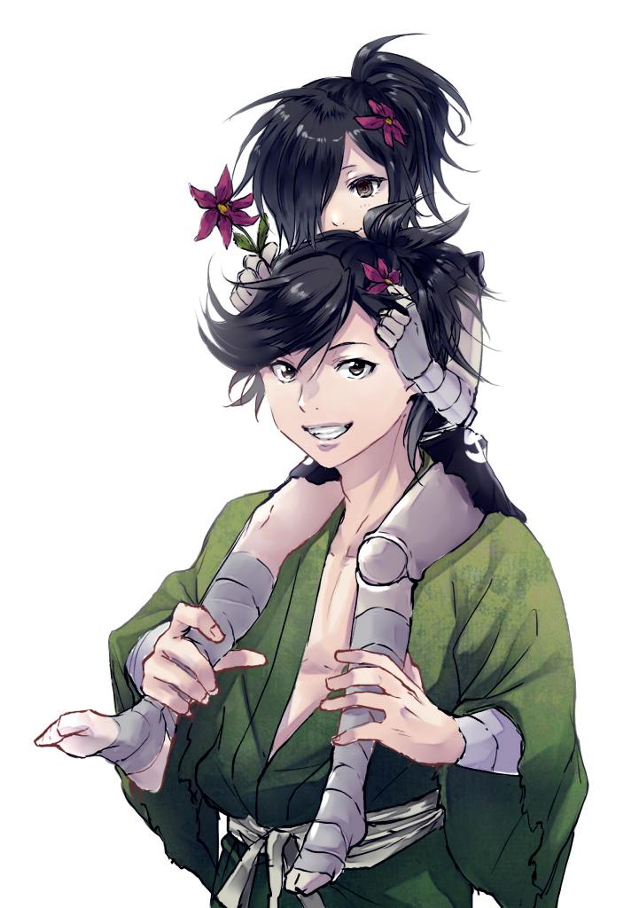 hyakkimaru and dororo (dororo) drawn by guruff0121 and suguru-sss