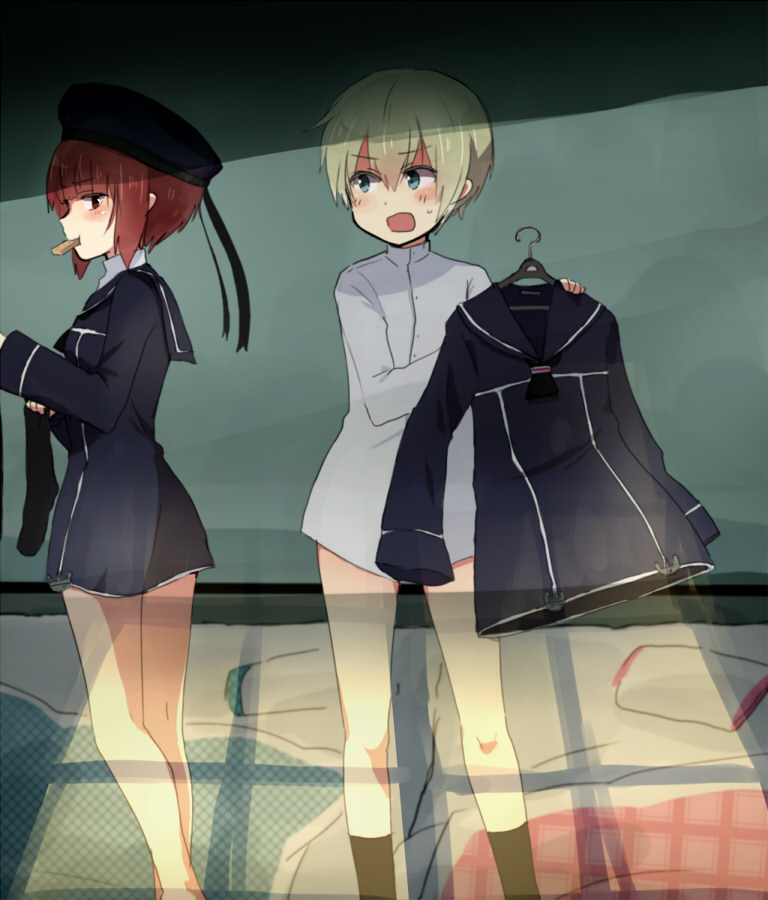 z1 leberecht maass and z3 max schultz (kantai collection) drawn by annin_musou