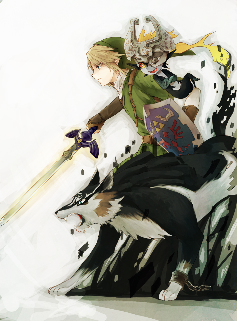 Link Midna And Link The Legend Of Zelda And 1 More Drawn By