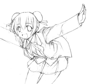 narutaki fumika (mahou sensei negima!) drawn by kasuga_yukihito