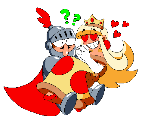 peppino spaghetti and pizza princess (original and 1 more) drawn by tinytoxicwaste101