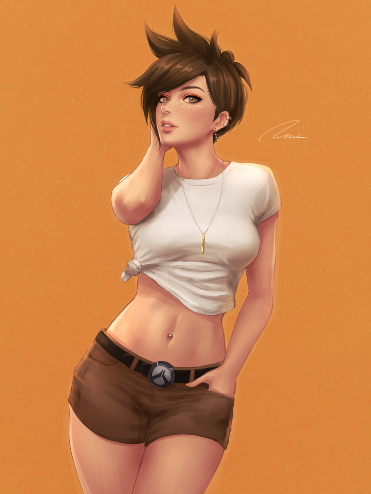 tracer (overwatch and 1 more) drawn by umigraphics