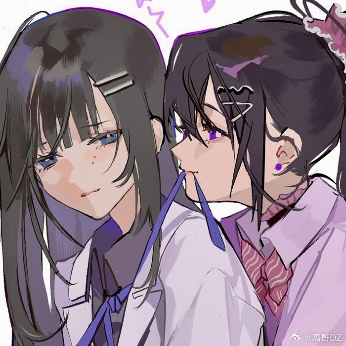 ayame en and yuri chie (original) drawn by ouge_dz