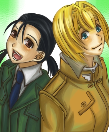 alice l. malvin and lili stecchin (pumpkin scissors) drawn by x0000x