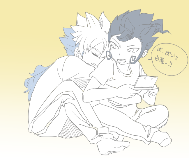 hakuryuu and tsurugi kyousuke (inazuma eleven and 1 more) drawn by halilmyo