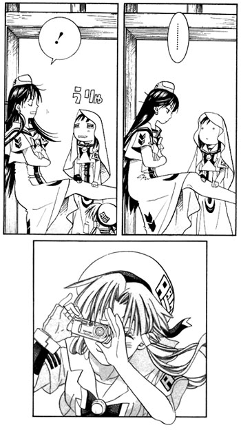 mizunashi akari, aika granzchesta, and akira ferrari (aria) drawn by amano_kozue