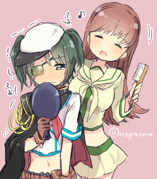 ooi, kiso, kiso kai ni, and ooi kai ni (kantai collection) drawn by kanro_ame_(ameko)