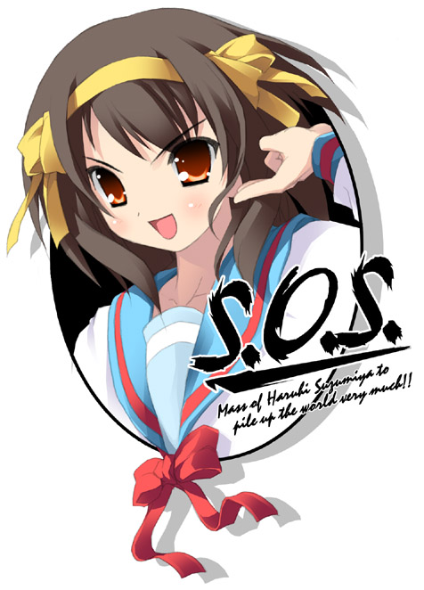 suzumiya haruhi (suzumiya haruhi no yuuutsu) drawn by kantoku