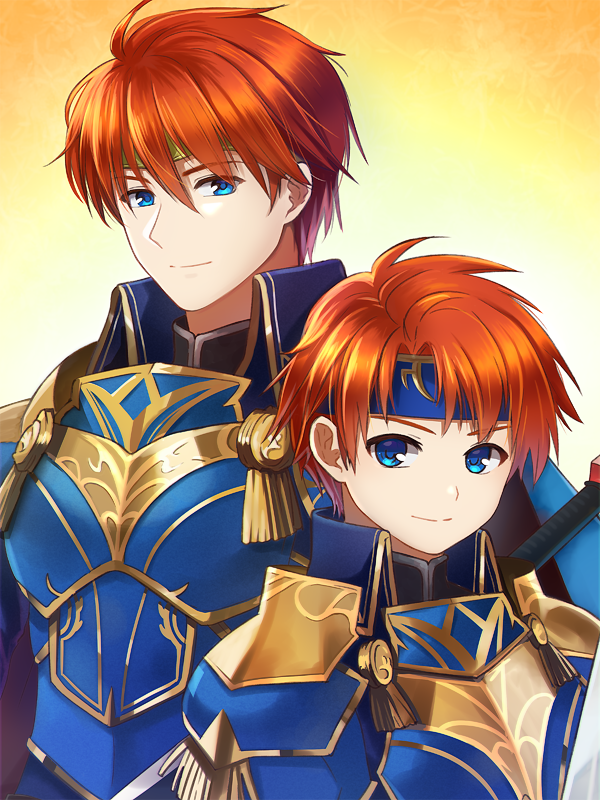 roy and eliwood (fire emblem and 3 more) drawn by potiko_(3110)