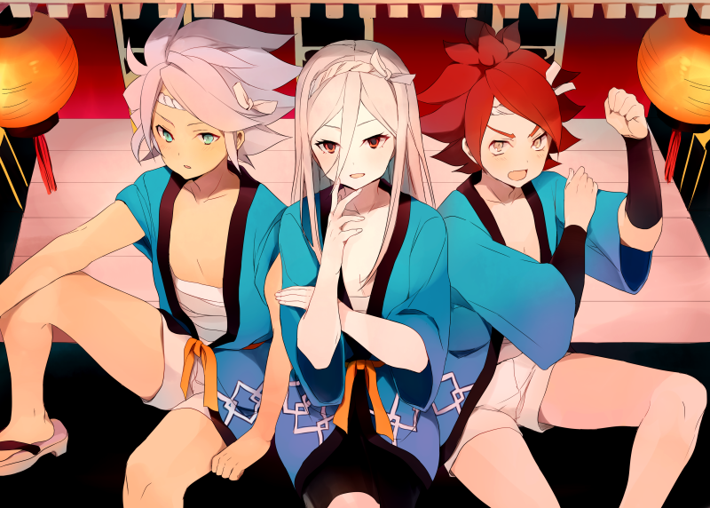 afuro terumi, nagumo haruya, and suzuno fuusuke (inazuma eleven) drawn by tokio_neo