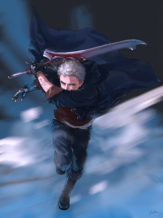 nero (devil may cry and 1 more) drawn by yuko_(kana21235)