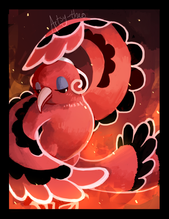 oricorio (pokemon) drawn by artsy-theo