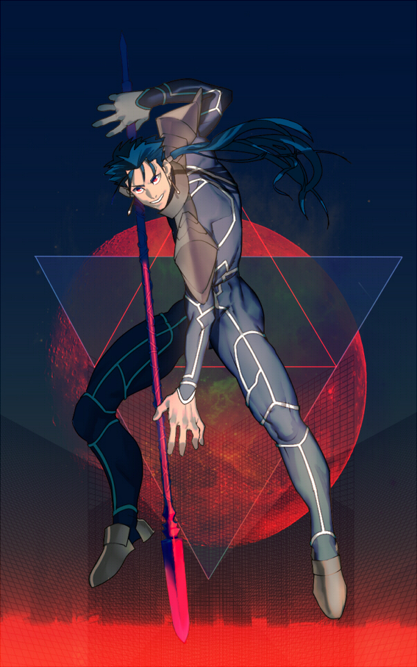 cu chulainn (fate and 1 more) drawn by wasshoiziboziki