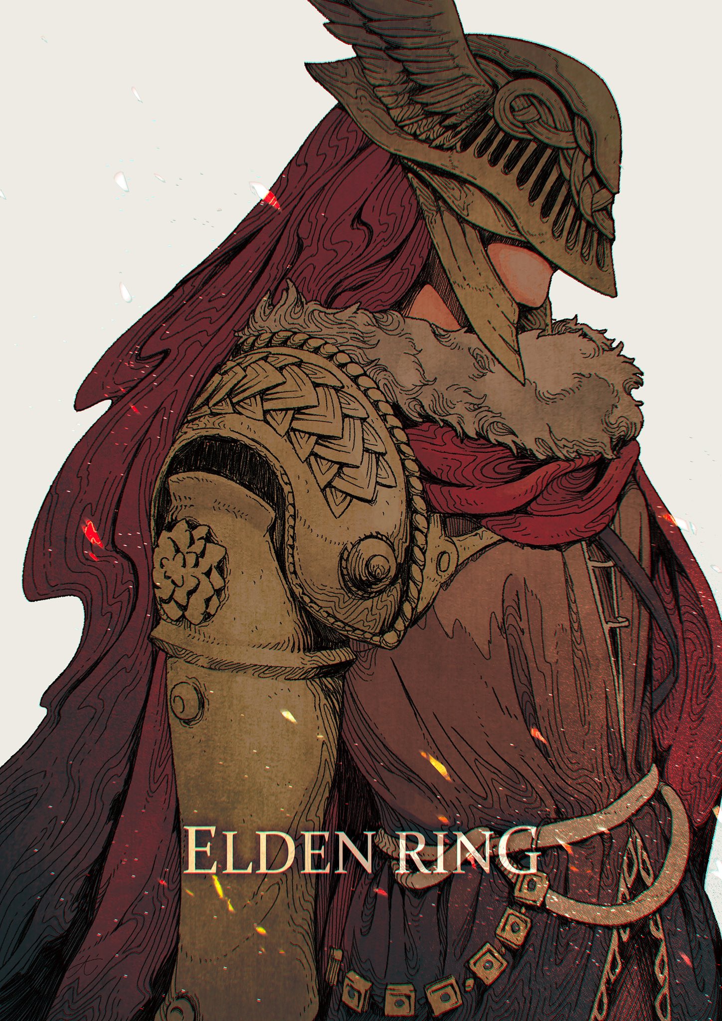 Malenia, Blade of Miquella - Original Elden Ring ACEO
