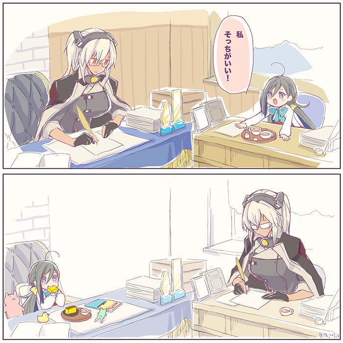 musashi, kiyoshimo, and musashi kai ni (kantai collection) drawn by colis
