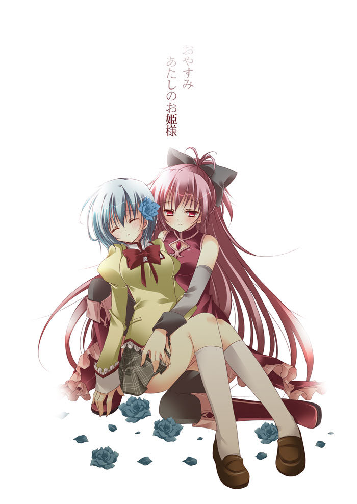 miki sayaka and sakura kyoko (mahou shoujo madoka magica) drawn by natsuki_coco