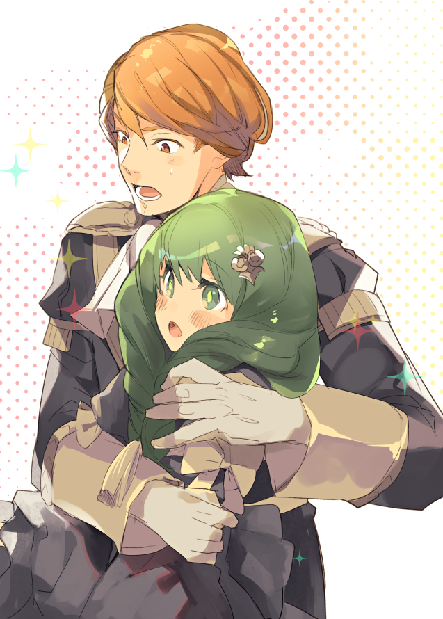 flayn and ferdinand von aegir (fire emblem and 1 more) drawn by heshiko_fe