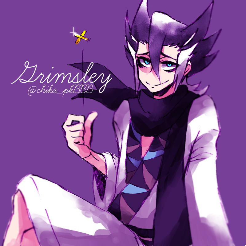 grimsley (pokemon and 1 more) drawn by chikada