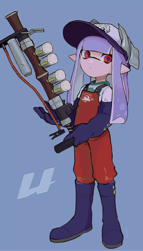 inkling player character and inkling girl (splatoon) drawn by imaikuy0