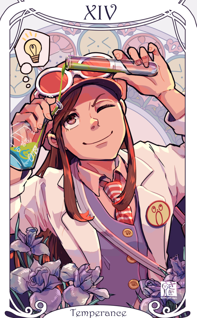 ema skye (ace attorney and 1 more) drawn by saginoko