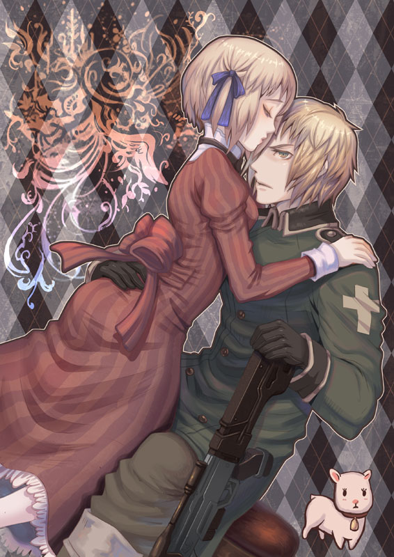 liechtenstein and switzerland (axis powers hetalia) drawn by fujimaru_(green_sparrow)
