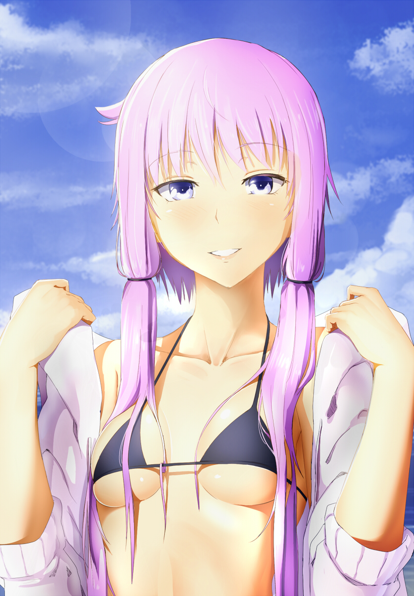 yuzuki yukari (vocaloid and 1 more) drawn by abmayo