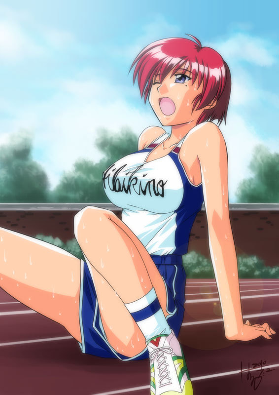 hinomoto hikari (tokimeki memorial and 1 more) drawn by aqua_elf