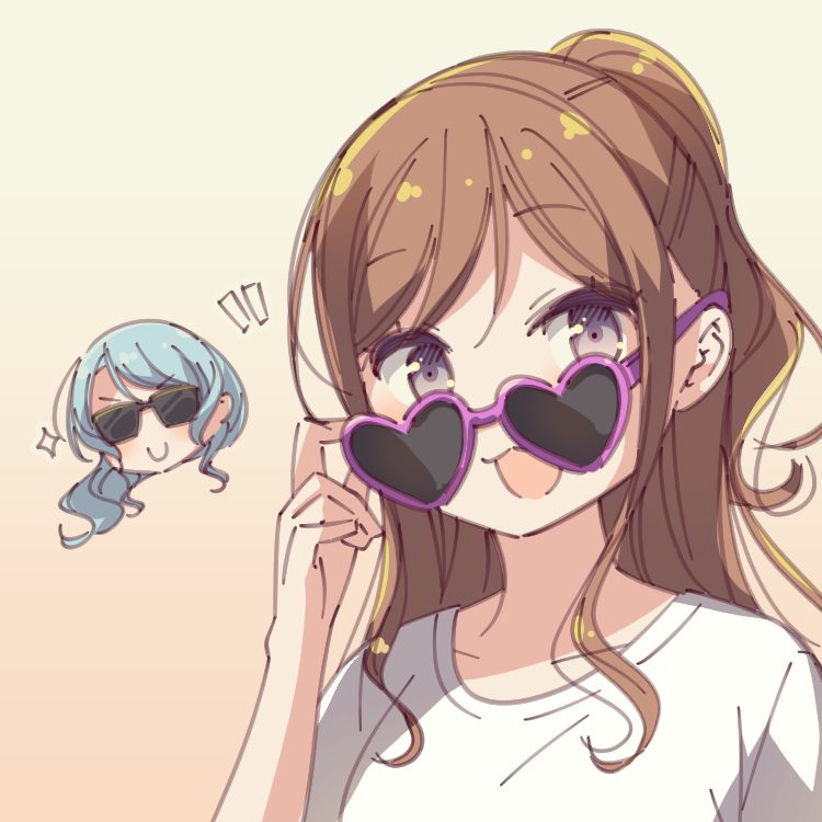 hikawa sayo and imai lisa (bang dream!) drawn by ayasaka