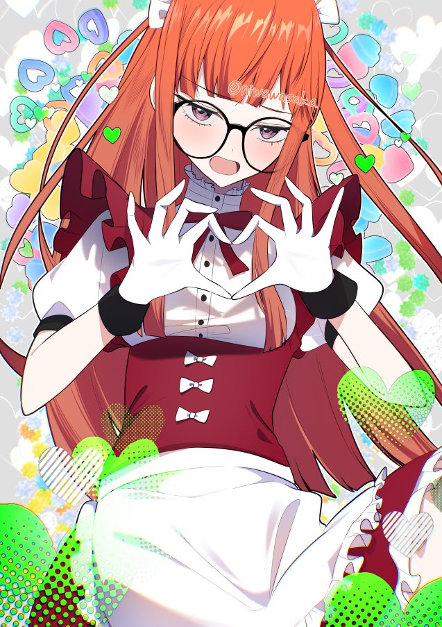 sakura futaba (persona and 1 more) drawn by mozuku_3