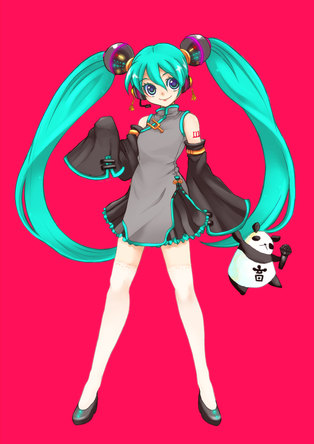 hatsune miku (vocaloid and 2 more) drawn by shinryou_rei
