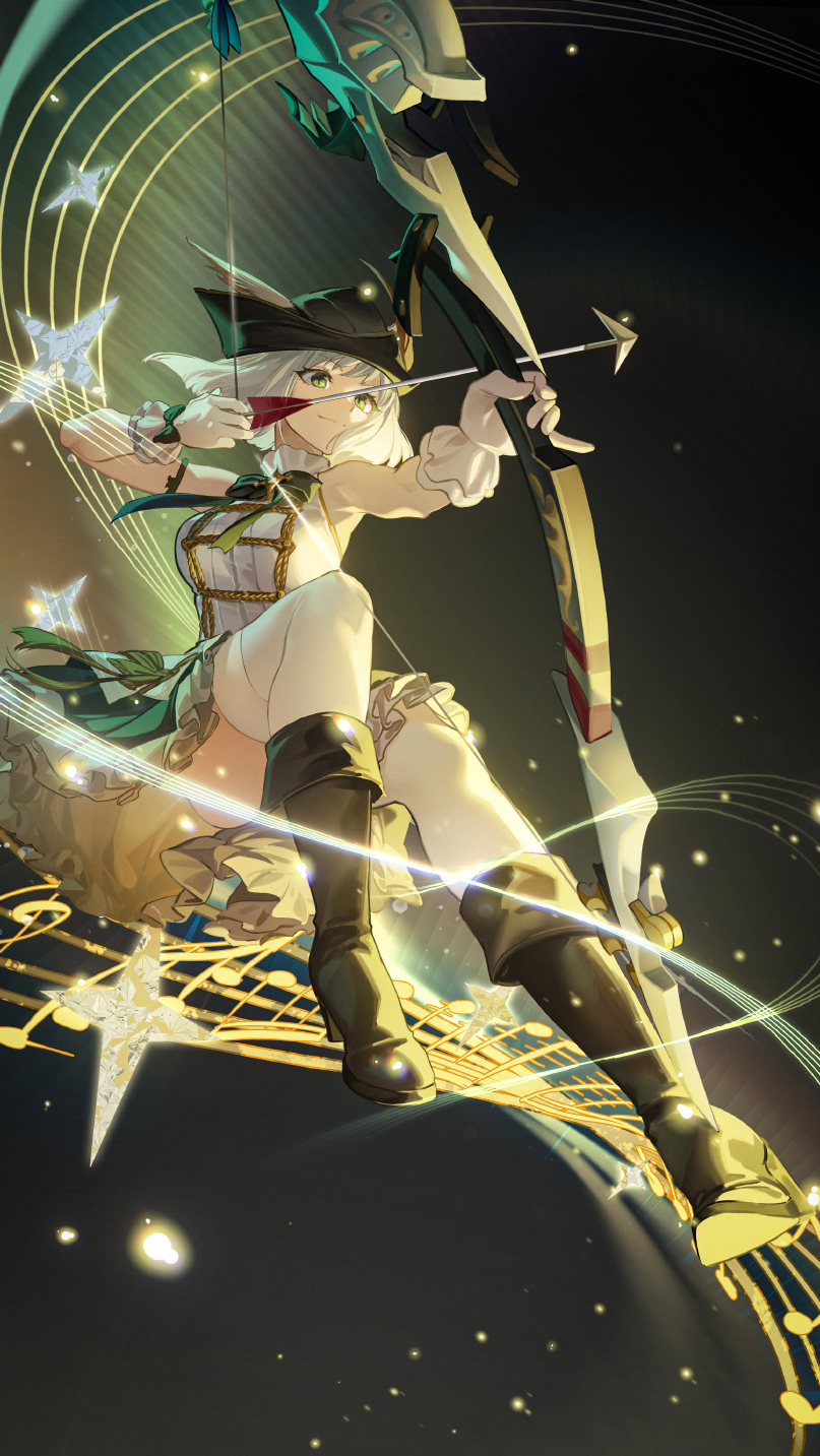 warrior of light and bard (final fantasy and 1 more) drawn by rff_(3_percent)