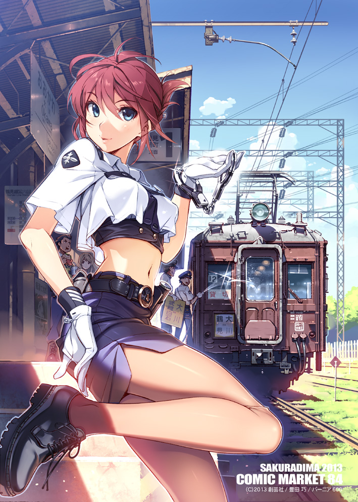 sakurai aoi, koumi haruka, takayama naoto, and iwaizumi shou (rail wars!) drawn by vania600